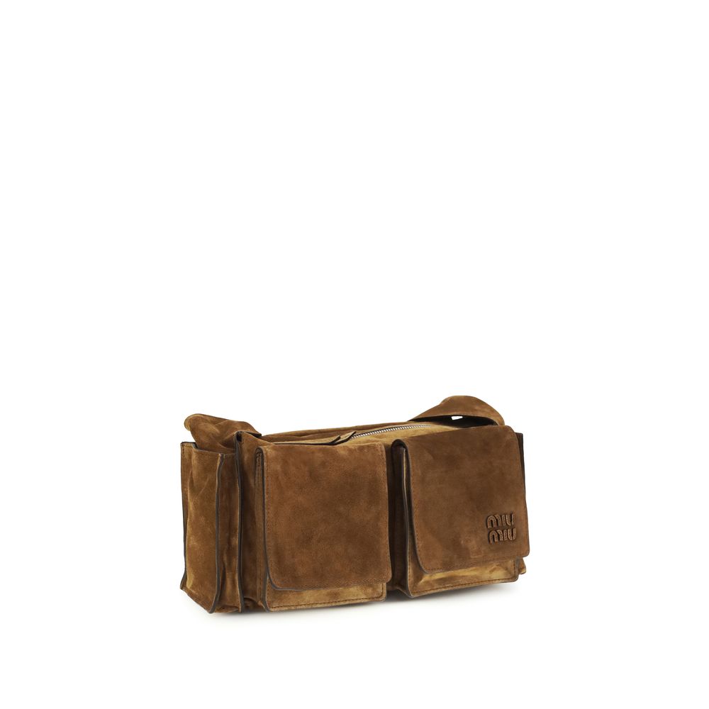 Miu Miu Brown Calf Leather Bos Taurus Shoulder Bag | Regal Royce
