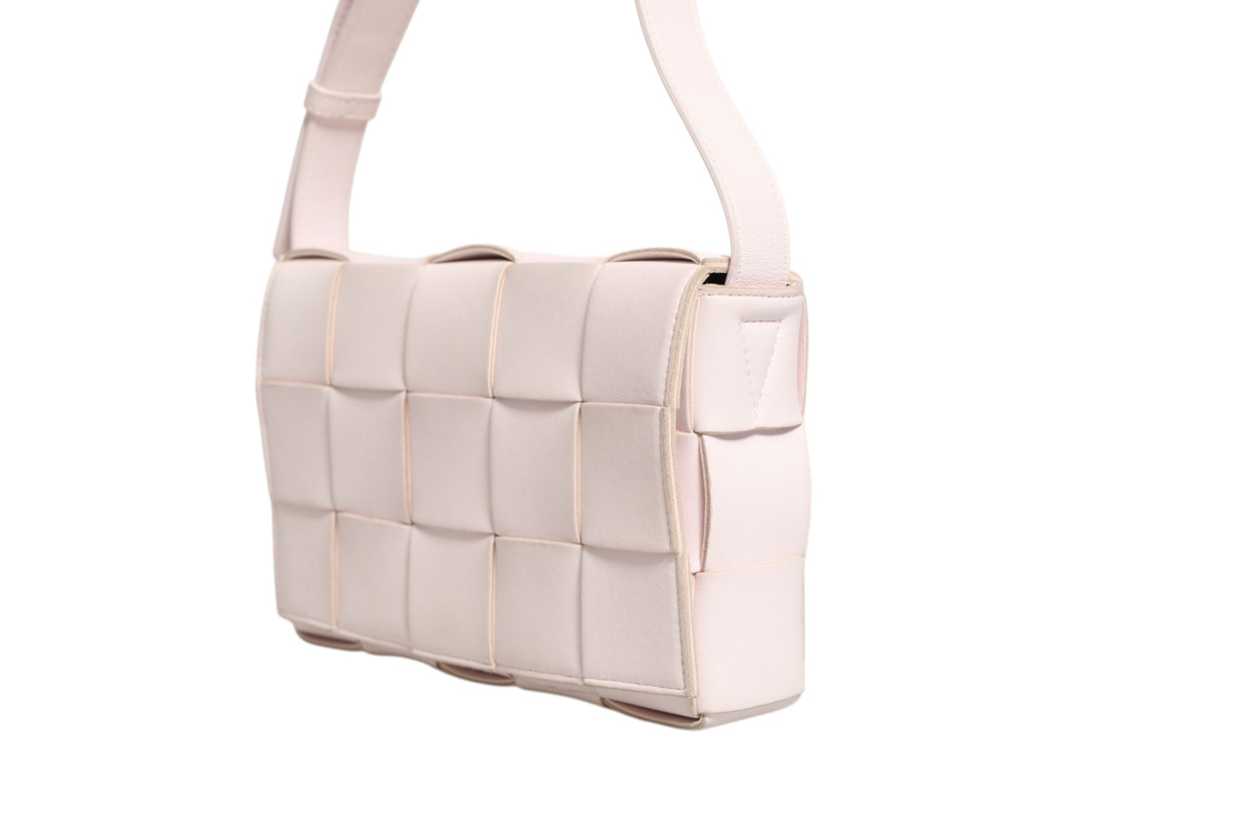 Bottega Veneta Pink Intrecciato Cassette Shoulder Bag | Regal Royce