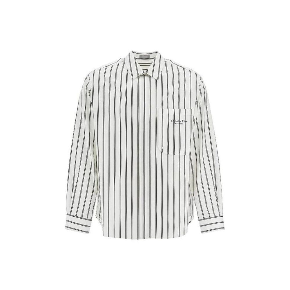 Dior White Cotton Pattern Shirt | Regal Royce