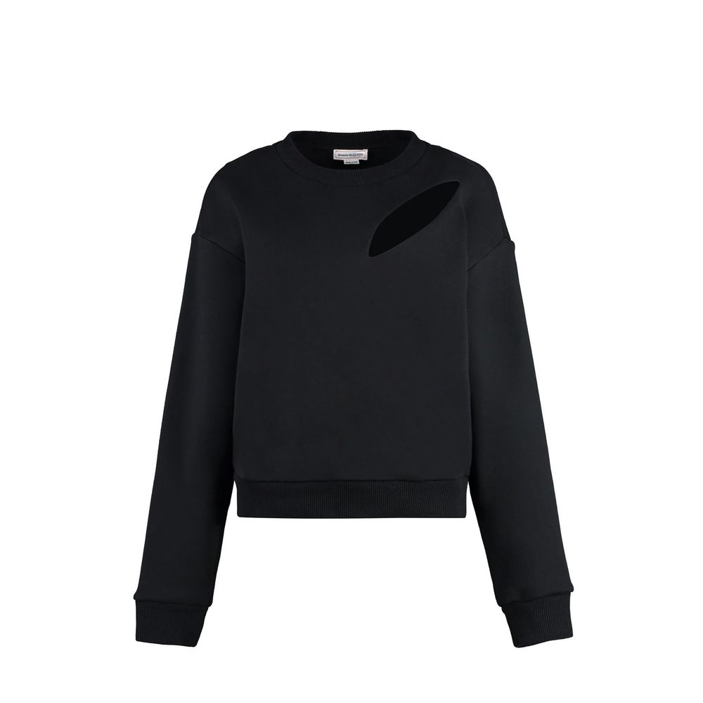 Alexander McQueen Black Cotton Sweatshirt | Regal Royce