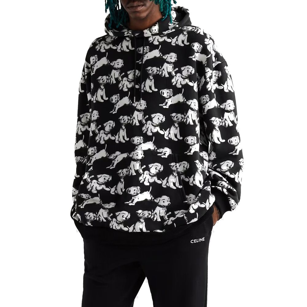 Celine Black Cotton Sweatshirt | Regal Royce