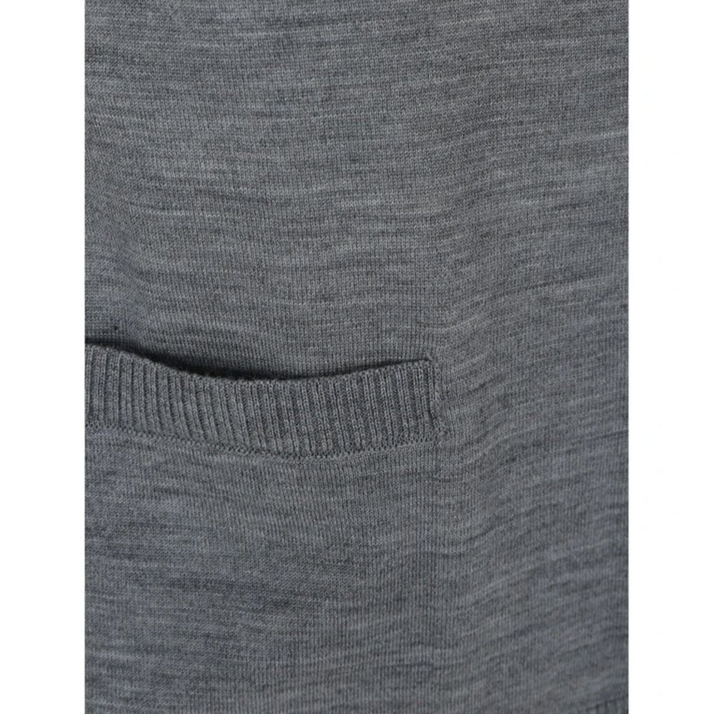 Thom Browne Gray Virgin Wool Cardigan | Regal Royce