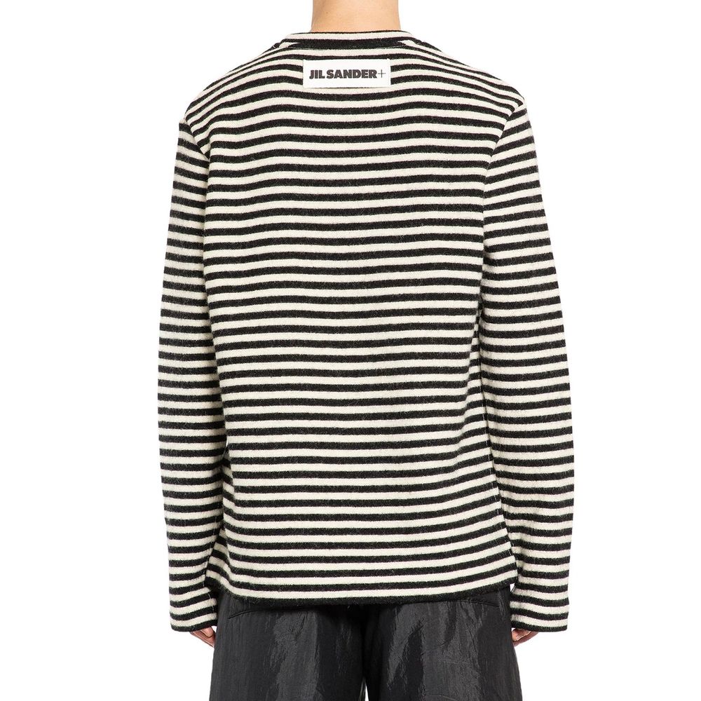 Jil Sander White Wool Long Sleeve T-Shirt | Regal Royce