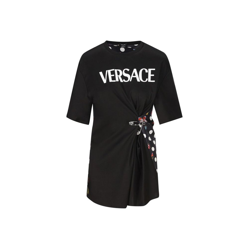 Versace Black Cotton T-Shirt | Regal Royce