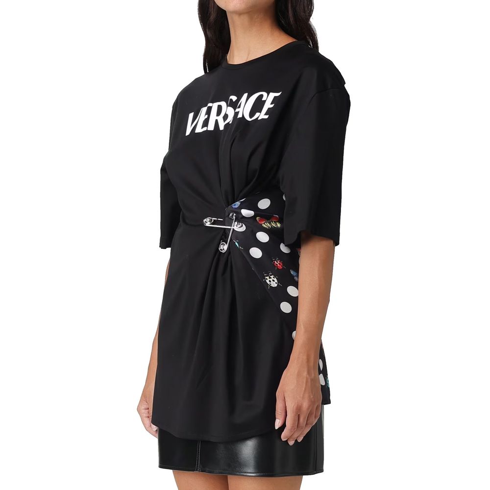 Versace Black Cotton T-Shirt | Regal Royce