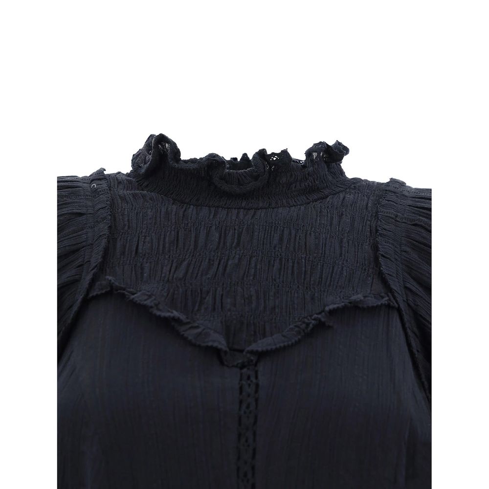 ISABEL MARANT ETOILE Black Cotton Casual Dress | Regal Royce