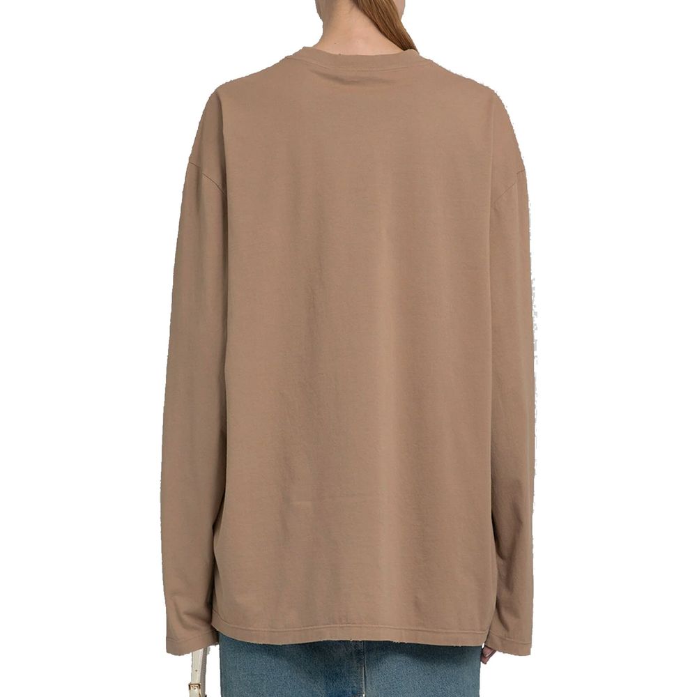 Prada Brown Cotton Long Sleeve T-Shirt | Regal Royce