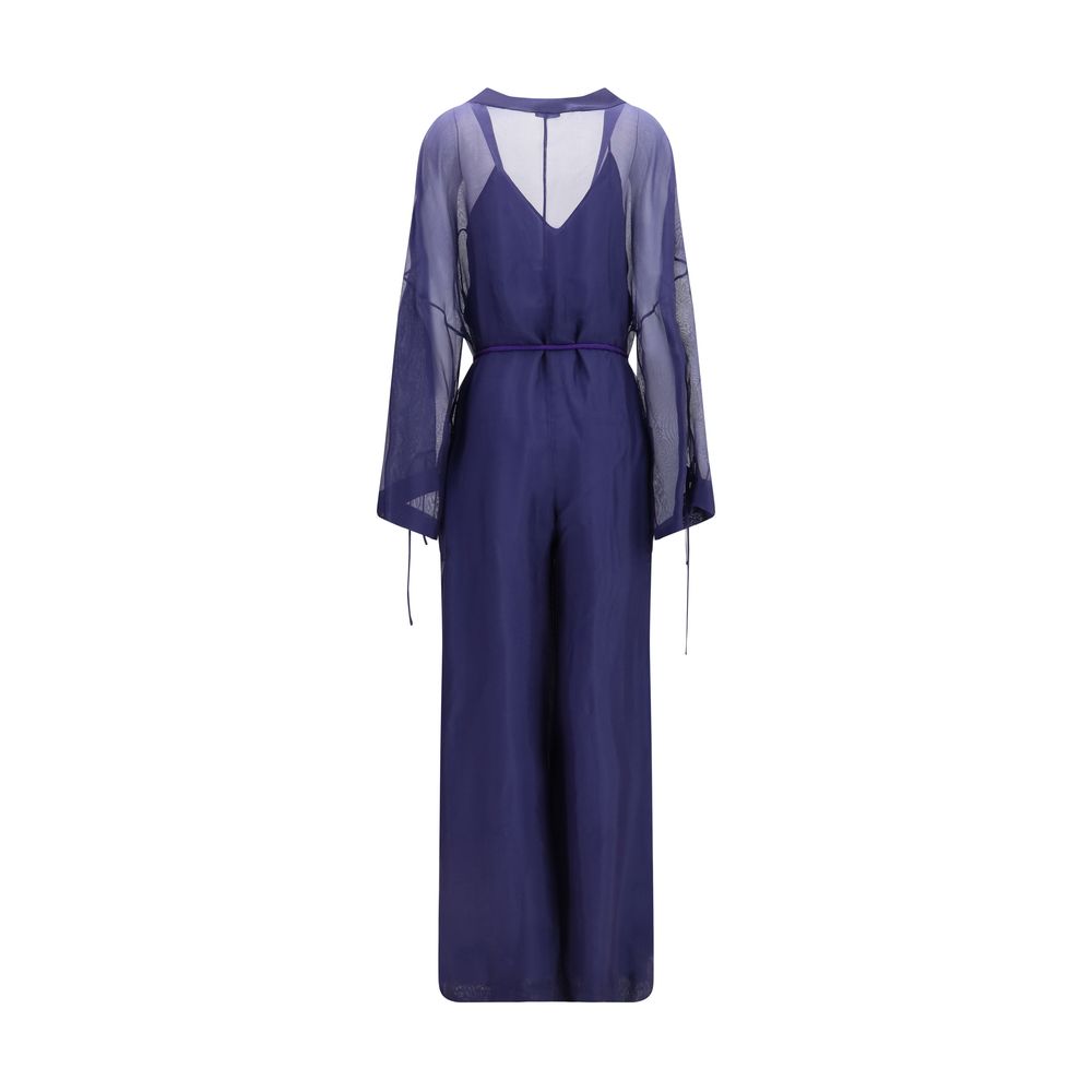 Giorgio Armani Blue Viscose Jumpsuit | Regal Royce