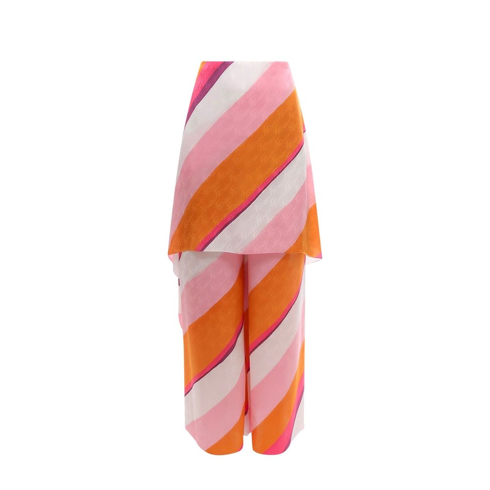Fendi Multicolor Silk Pants | Regal Royce
