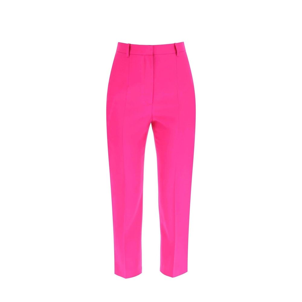 Alexander McQueen Multicolor Wool Cropped Pants | Regal Royce
