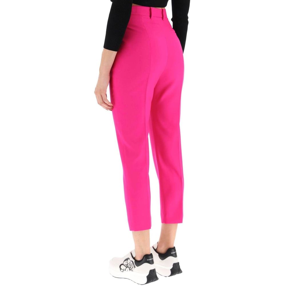 Alexander McQueen Multicolor Wool Cropped Pants | Regal Royce