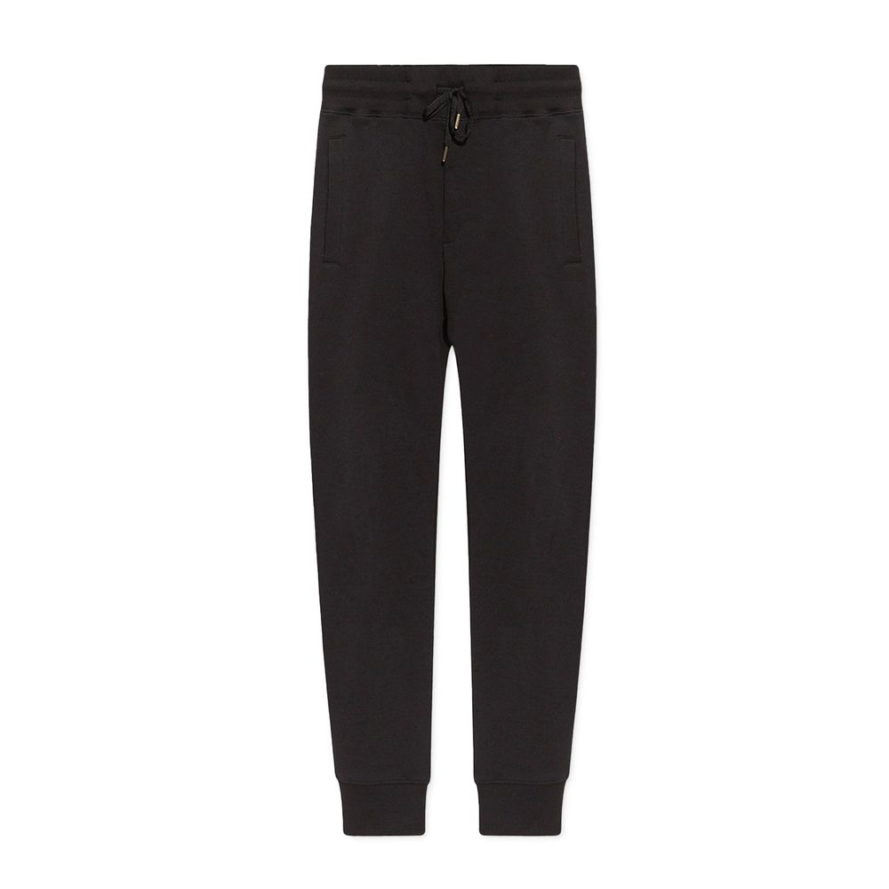 Versace Jeans Black Cotton Joggers (Workout Pants) | Regal Royce
