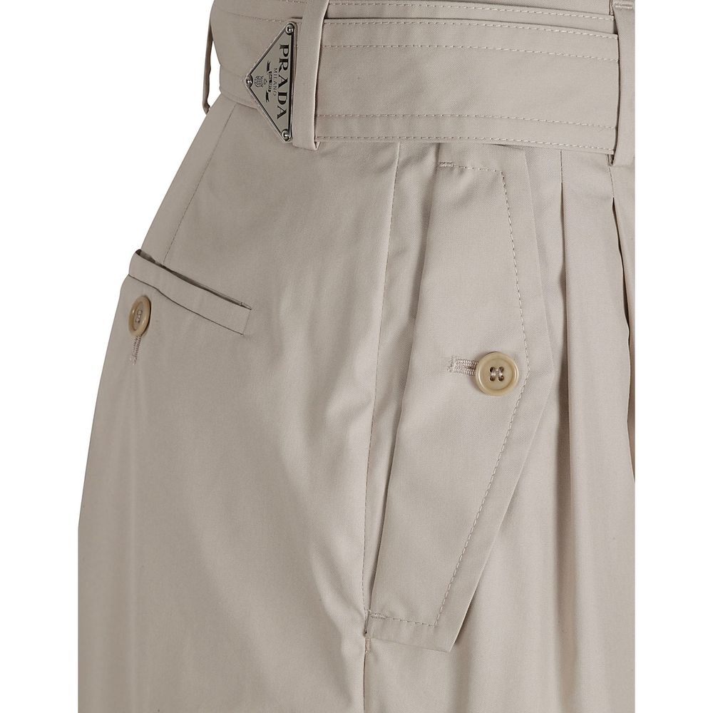 Prada Beige Cotton Cargo Pants | Regal Royce