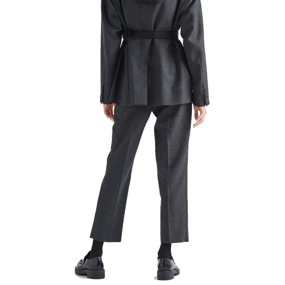 Prada Gray Virgin Wool Pants | Regal Royce