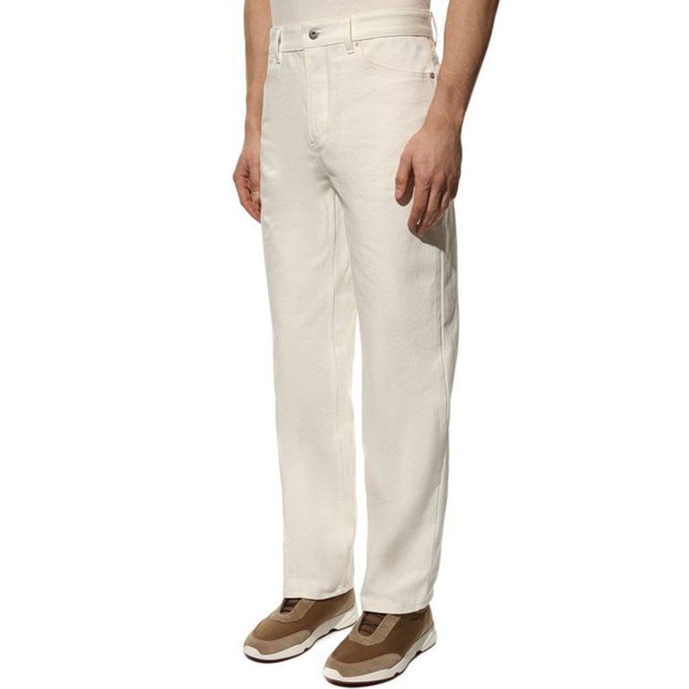 Jil Sander White Cotton Jeans Denim | Regal Royce