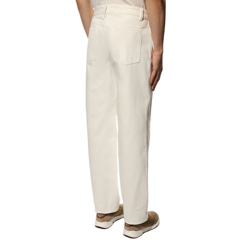 Jil Sander White Cotton Jeans Denim | Regal Royce