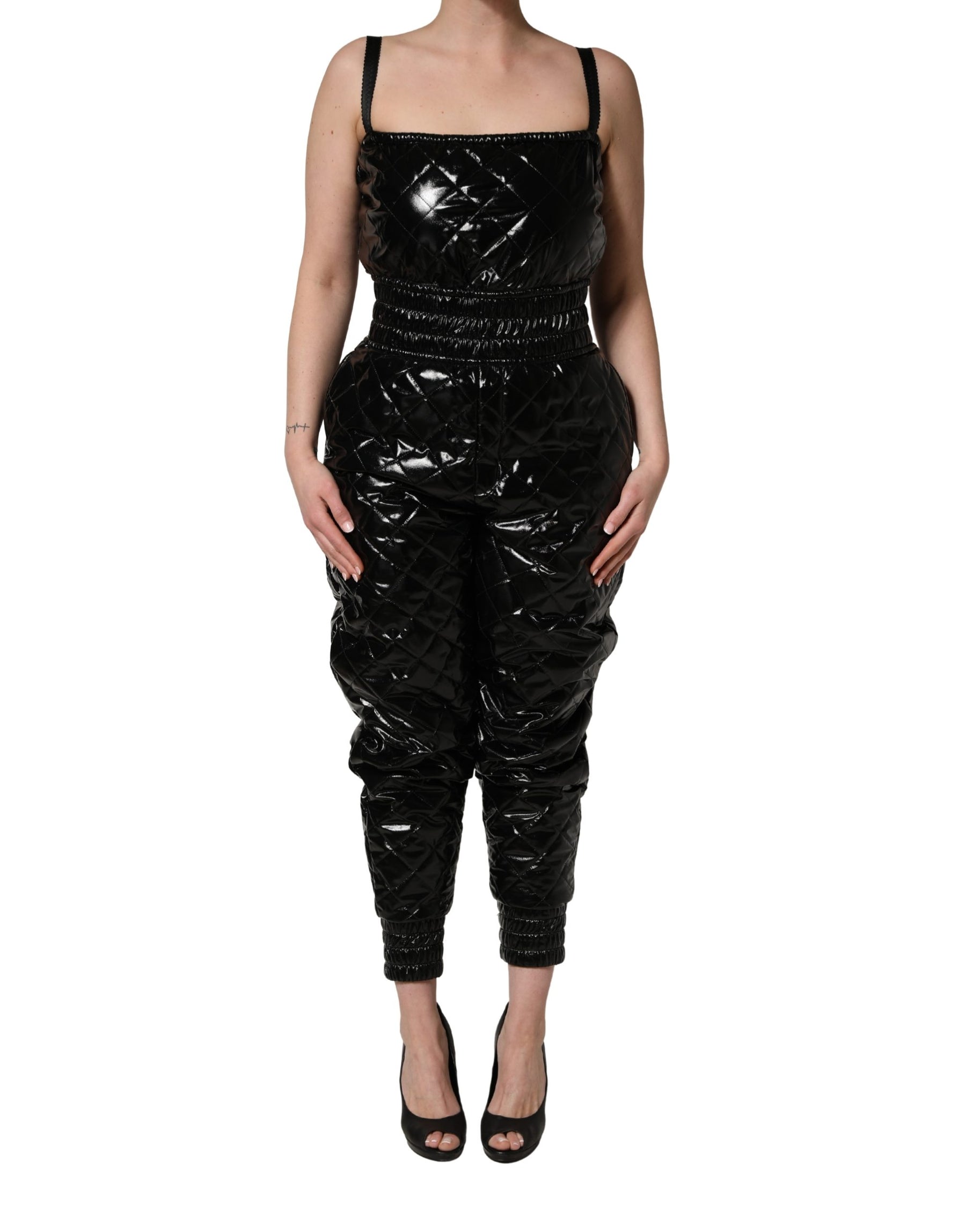 Dolce & Gabbana Black Sleeveless Romper Jumpsuit Dress | Regal Royce