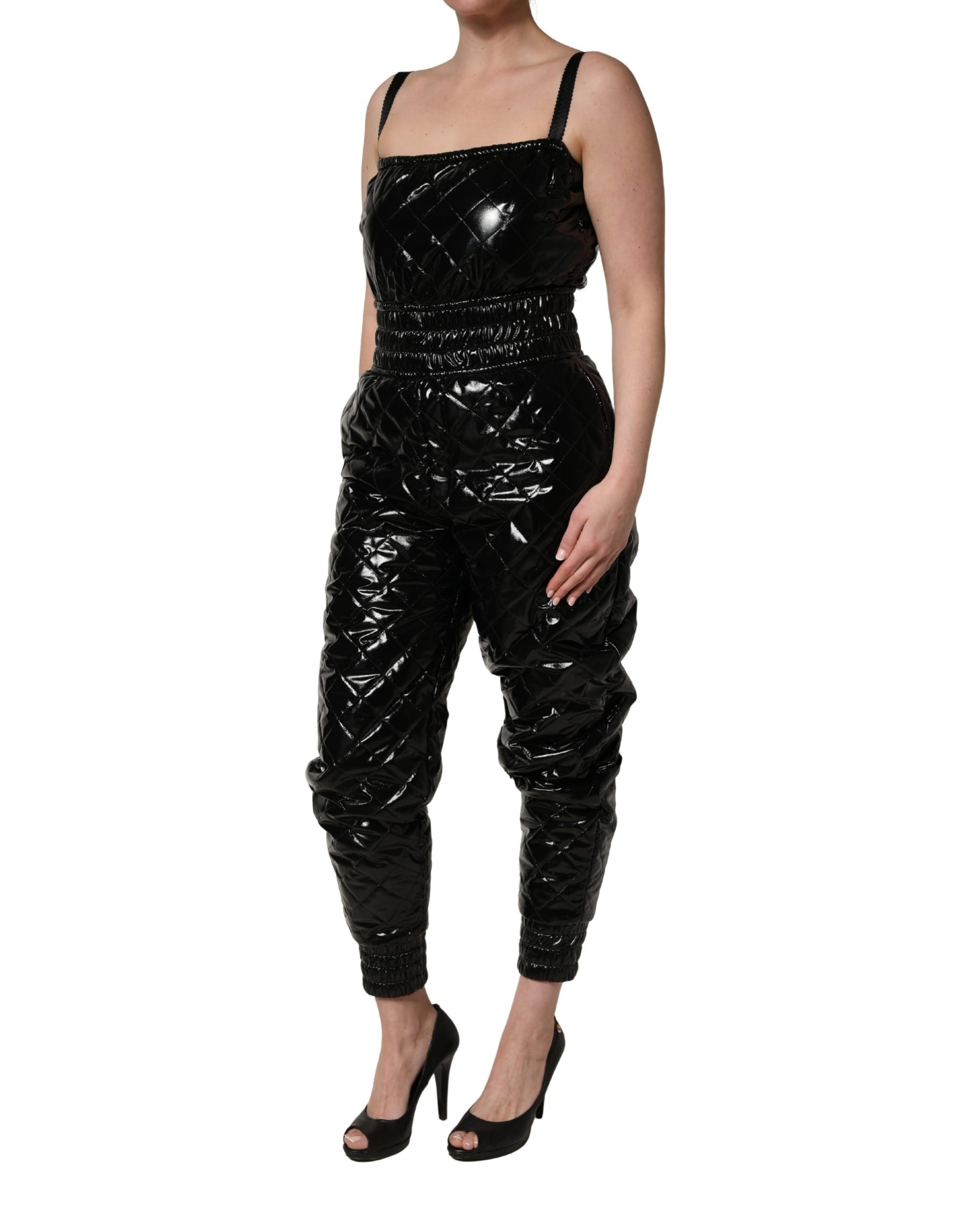 Dolce & Gabbana Black Sleeveless Romper Jumpsuit Dress | Regal Royce
