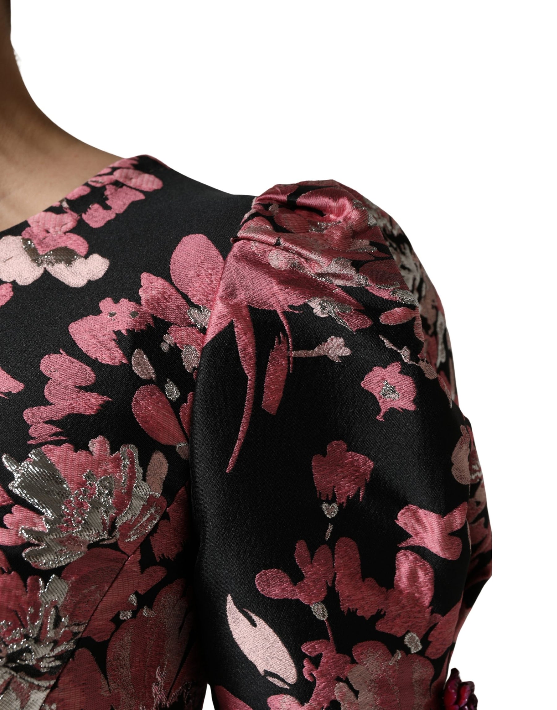 Dolce & Gabbana Multicolor Floral Brocade A-line Mini Dress | Regal Royce