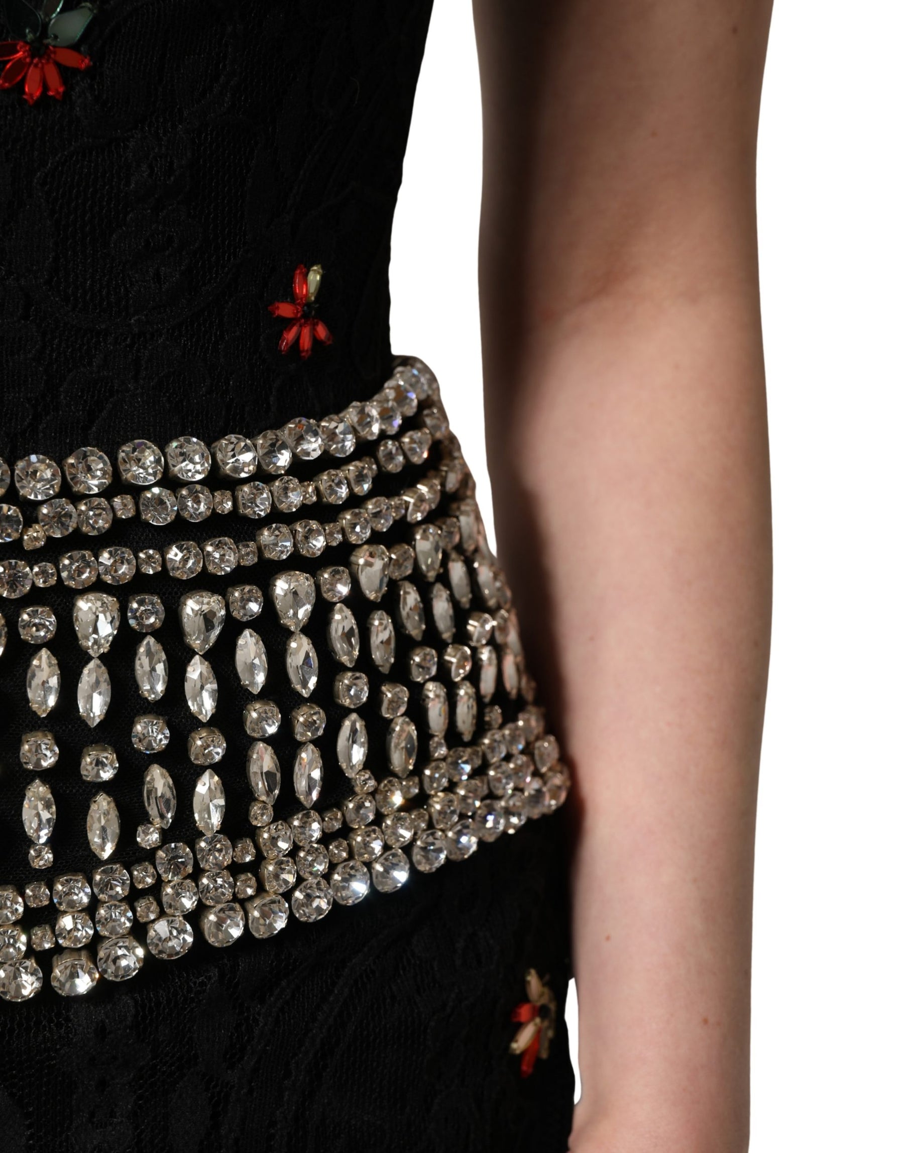 Dolce & Gabbana Black Sequin Embellished Sheath Mini Dress | Regal Royce