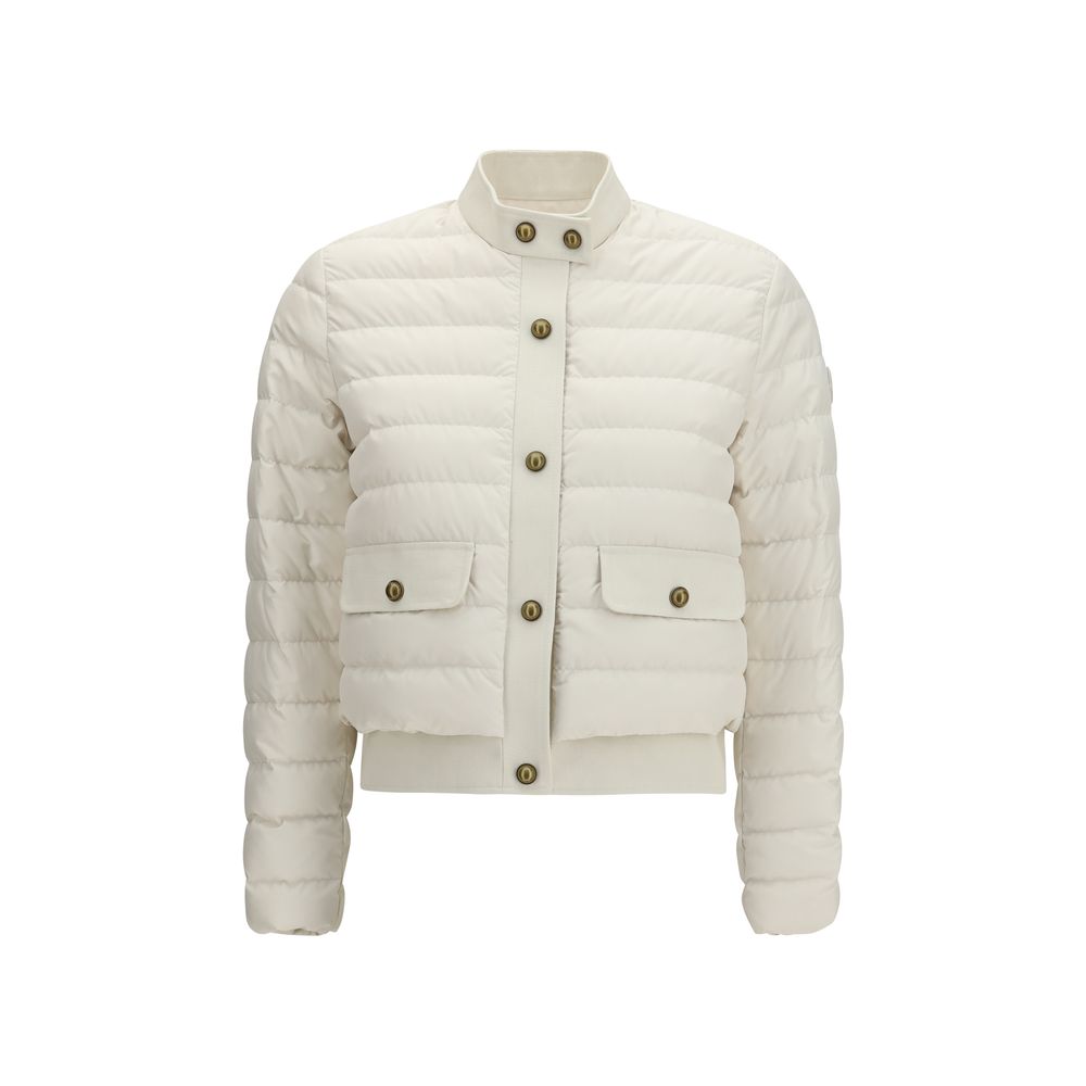Moncler Beige Polyester Coat | Regal Royce