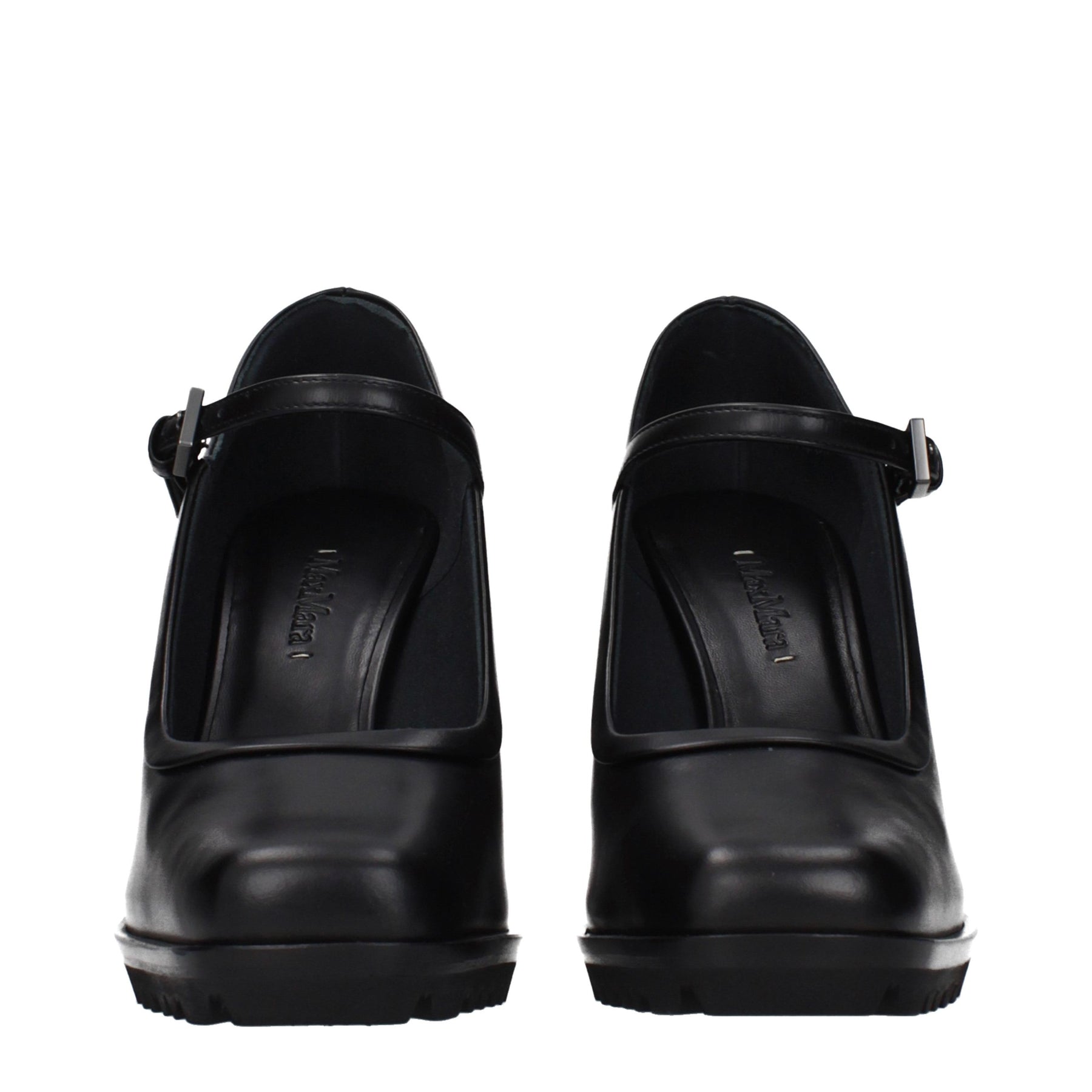 Max Mara Black Leather High Heel Pumps | Regal Royce