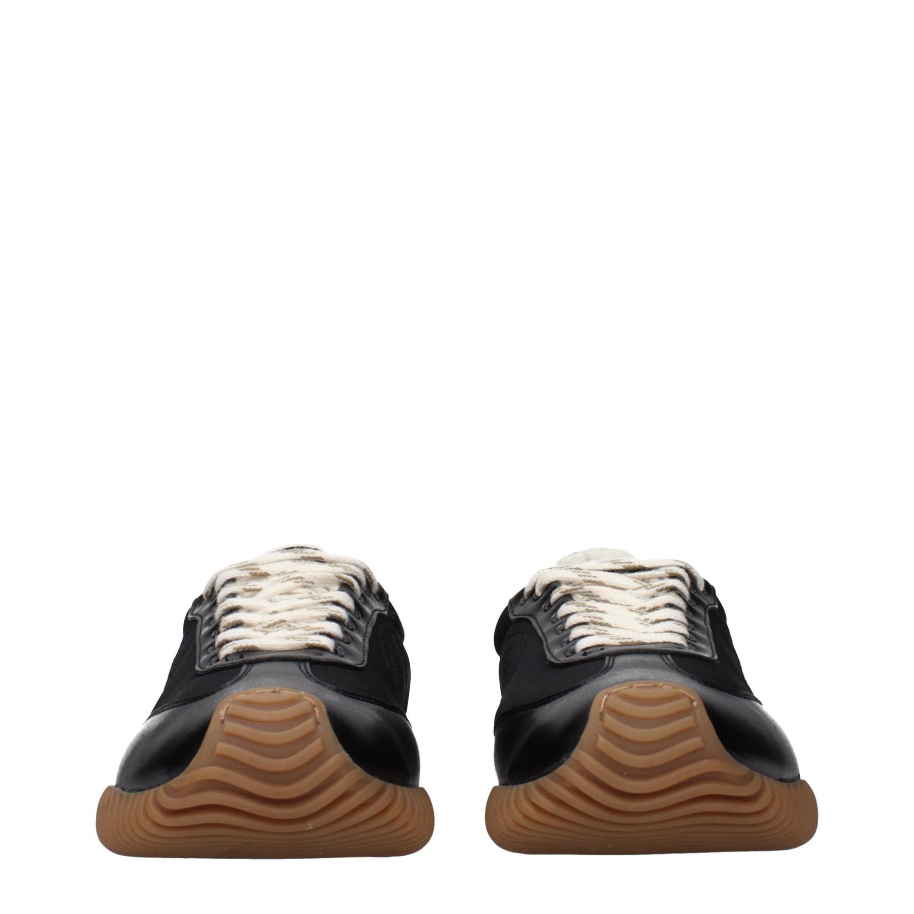 Stella McCartney Black Fabric Low Top Sneakers | Regal Royce