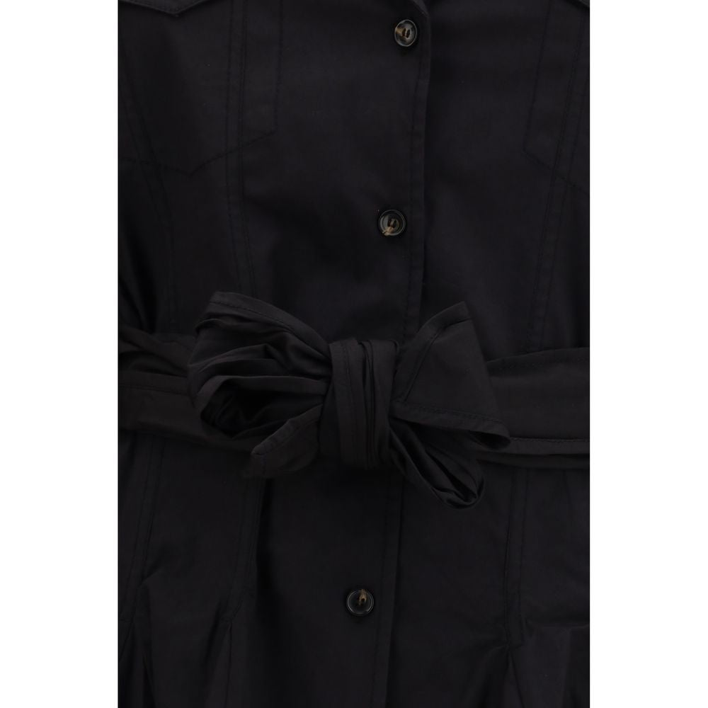 Ganni Black Cotton Casual Dress | Regal Royce