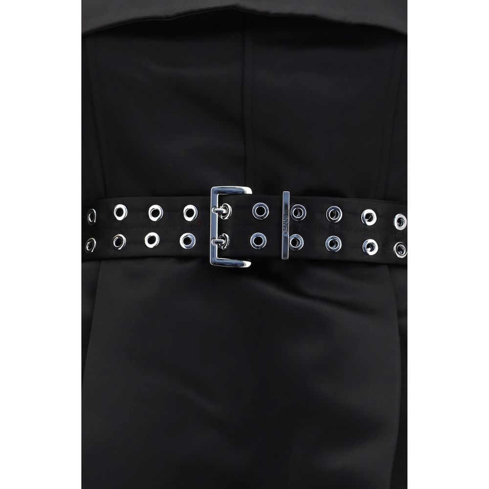 Ganni Black Polyester Casual Dress | Regal Royce
