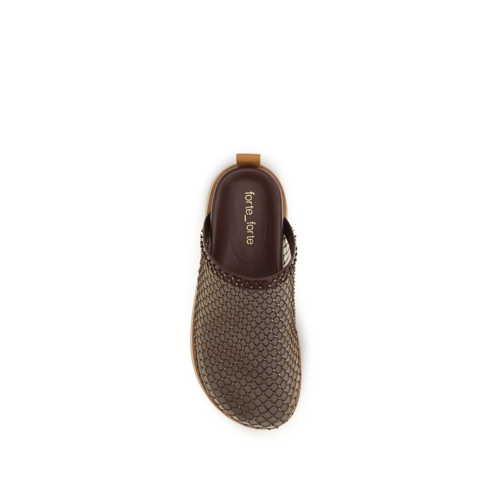 Forte_Forte Brown Calf Leather Bos Taurus Mules | Regal Royce