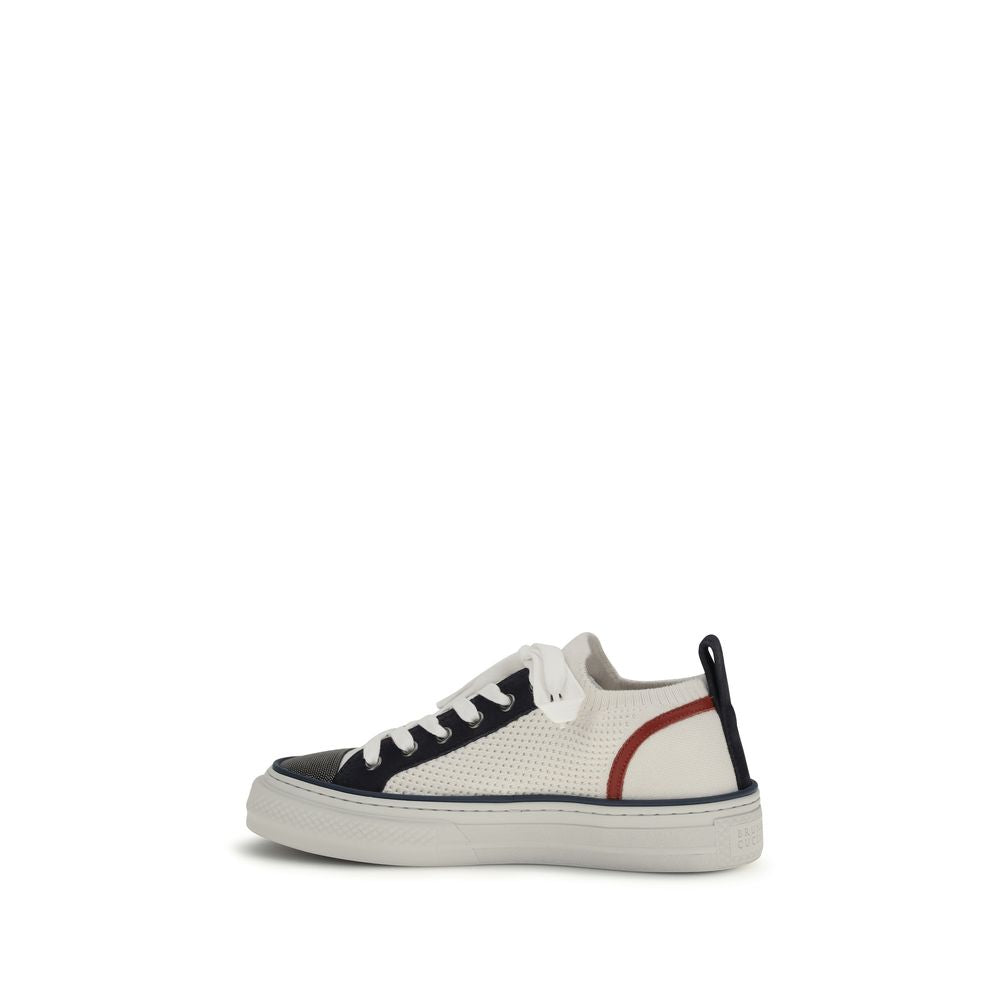 Brunello Cucinelli Multicolor Cotton Low Top Sneakers | Regal Royce