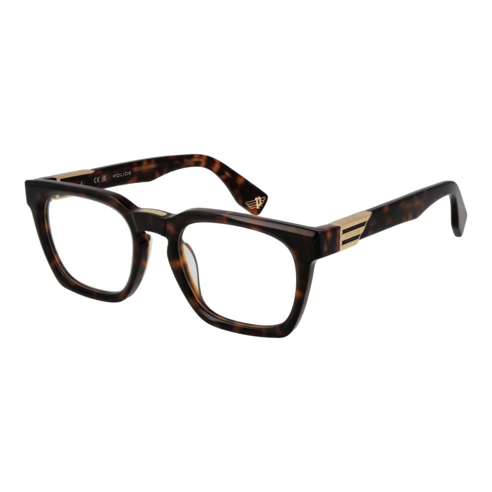 Police Brown Cellulose Acetate Glasses (Frames) | Regal Royce