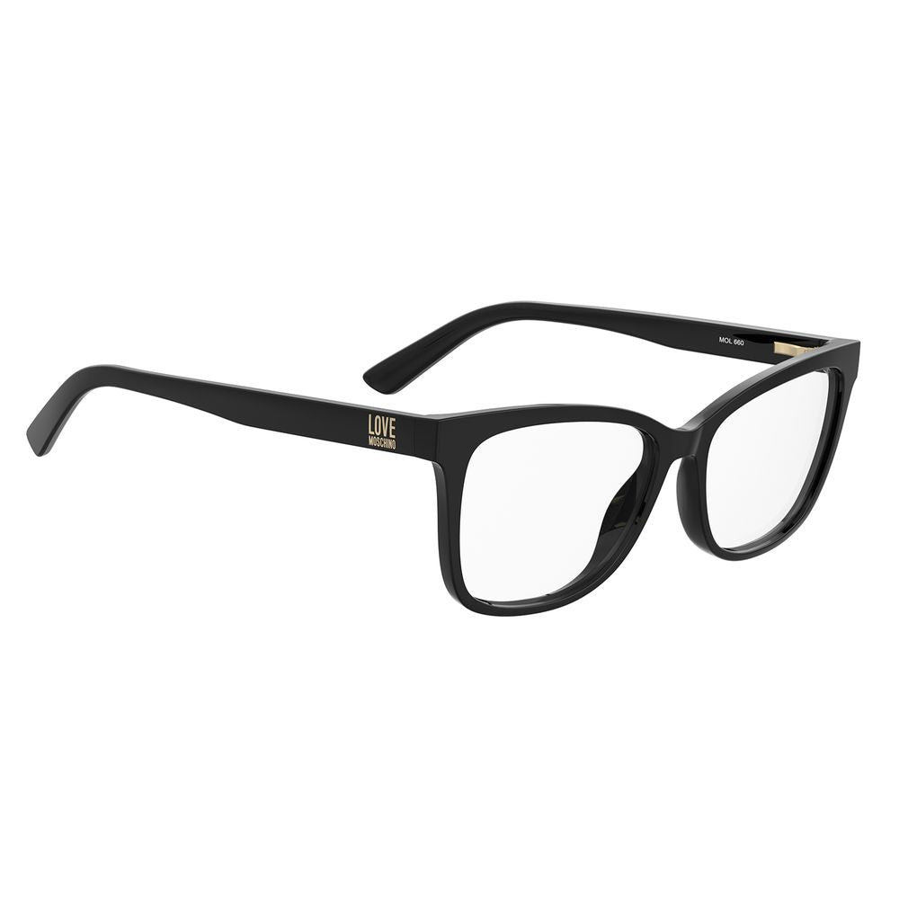 Love Moschino Black Plastic Glasses (Frames) | Regal Royce