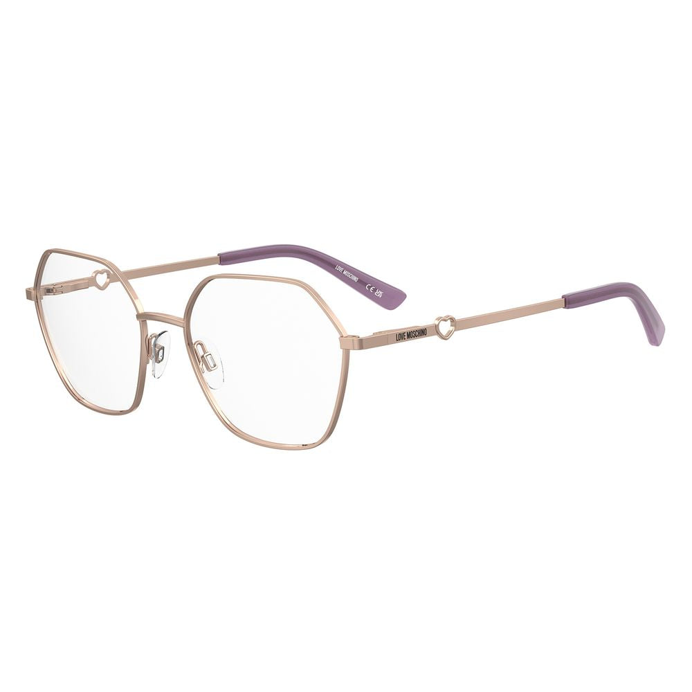 Love Moschino Rose Gold Metal Glasses (Frames) | Regal Royce