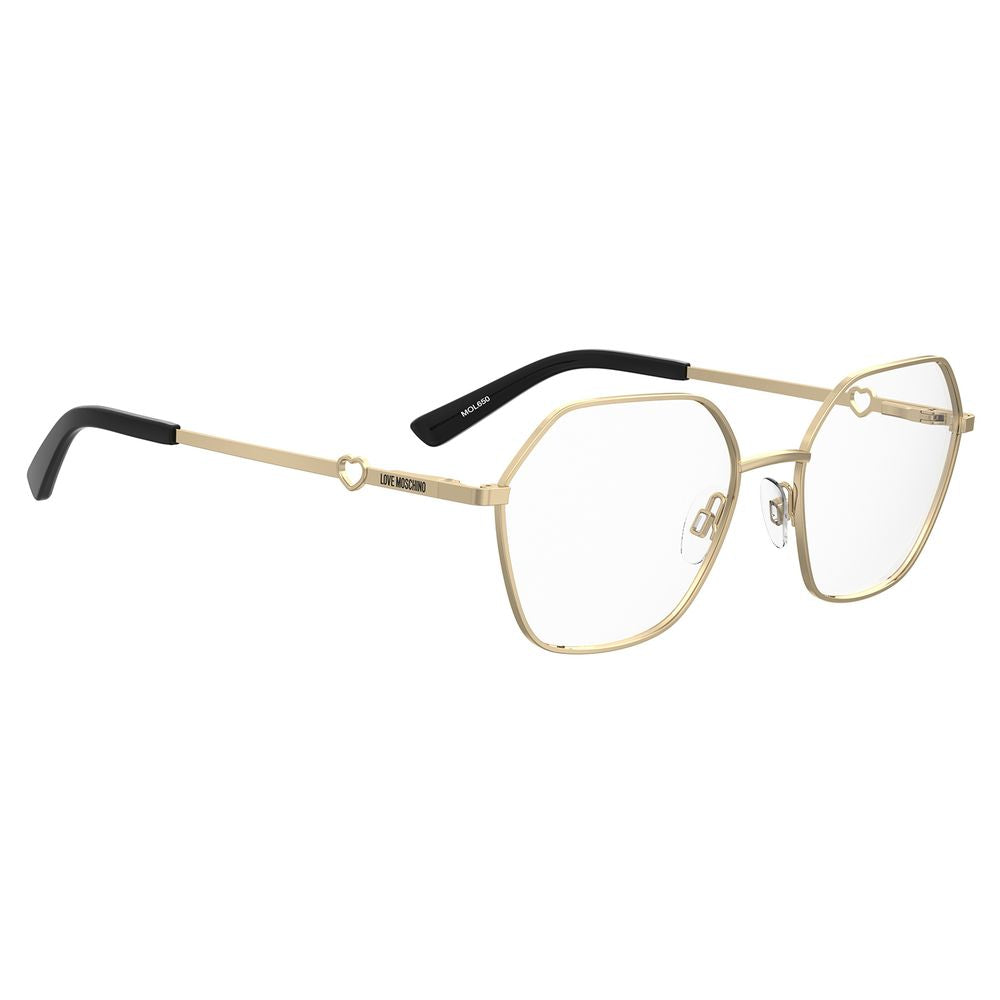Love Moschino Gold Metal Glasses (Frames) | Regal Royce