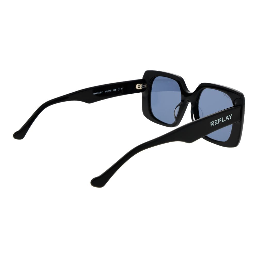 Replay Black Acetate Sunglasses | Regal Royce