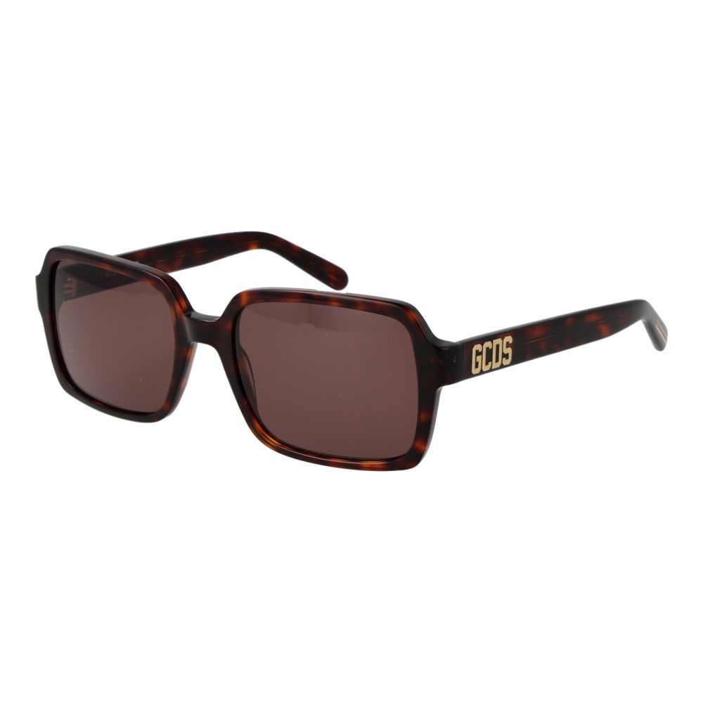 GCDS Brown Plastic Sunglasses | Regal Royce
