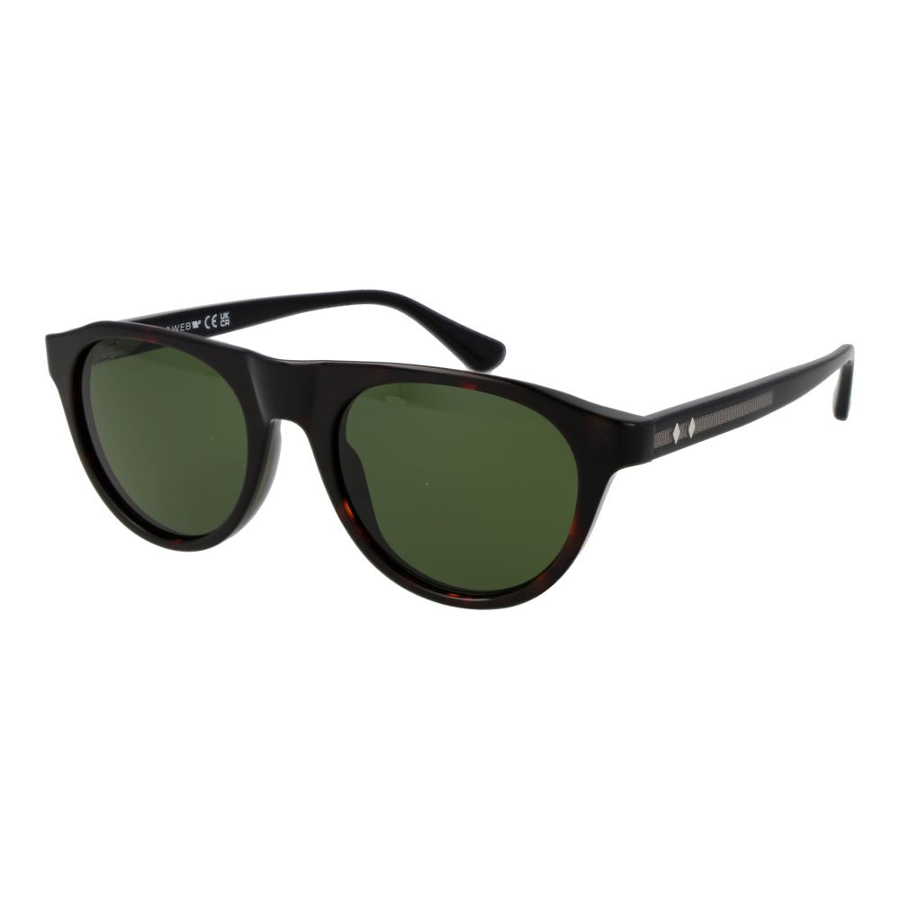 Web Brown Plastic Sunglasses