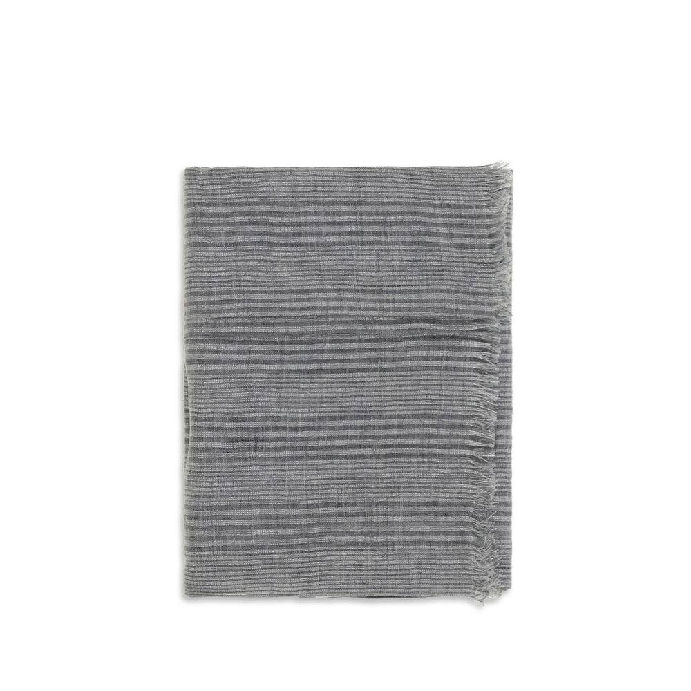 Brunello Cucinelli Gray Linen Scarf | Regal Royce