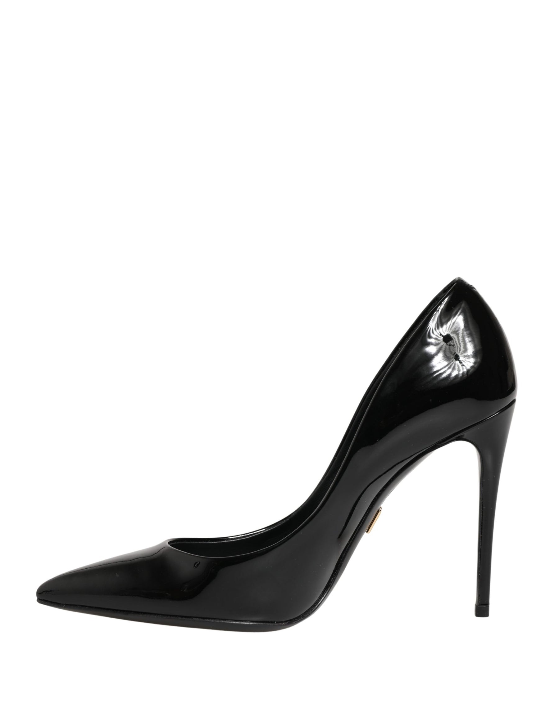 Dolce & Gabbana Black Calf Leather Stiletto Heels Pumps Shoes | Regal Royce
