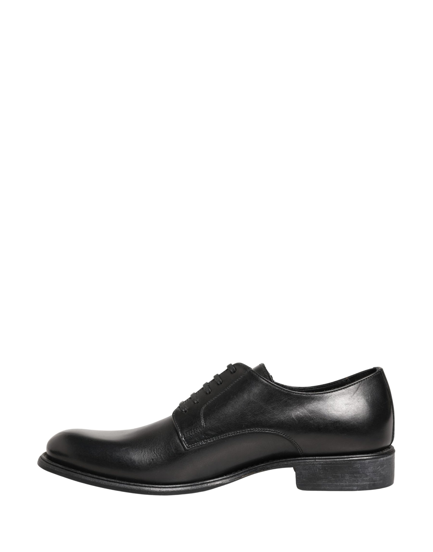 Dolce & Gabbana Black Calfskin Leather Derby Men Dress Shoes | Regal Royce