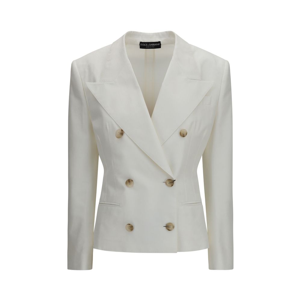 Dolce & Gabbana White Cotton Blazer | Regal Royce