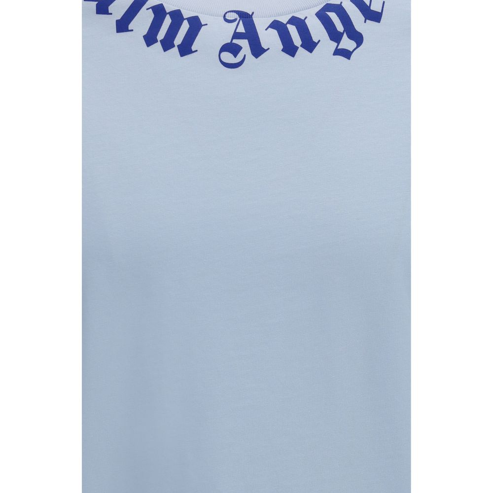 Palm Angels Blue Cotton T-Shirt | Regal Royce