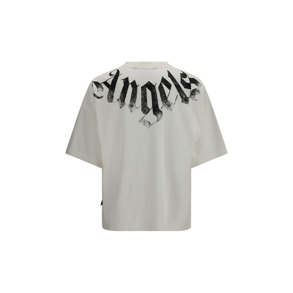 Palm Angels White Cotton T-Shirt | Regal Royce