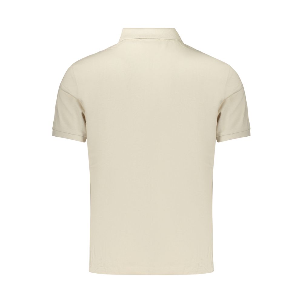 Calvin Klein Beige Cotton Mens Polo Shirt | Regal Royce