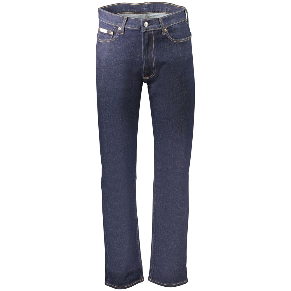 Calvin Klein Blue Cotton Men's Jean Crafted for Elegance and Comfort | Regal Royce