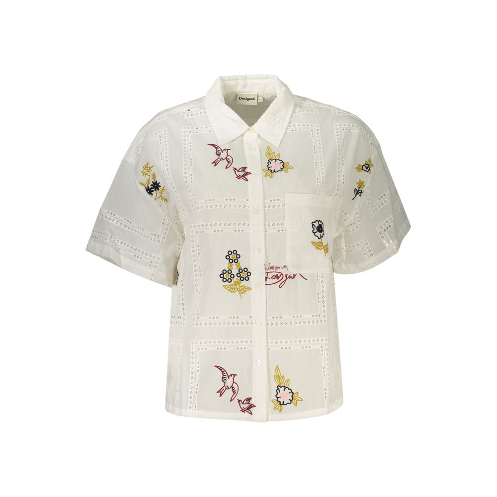 Desigual White Polyester Women's Shirt | Regal Royce