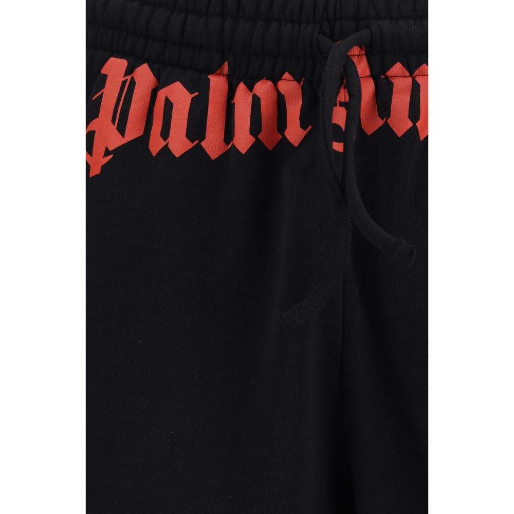 Palm Angels Black Cotton Bermuda Shorts | Regal Royce