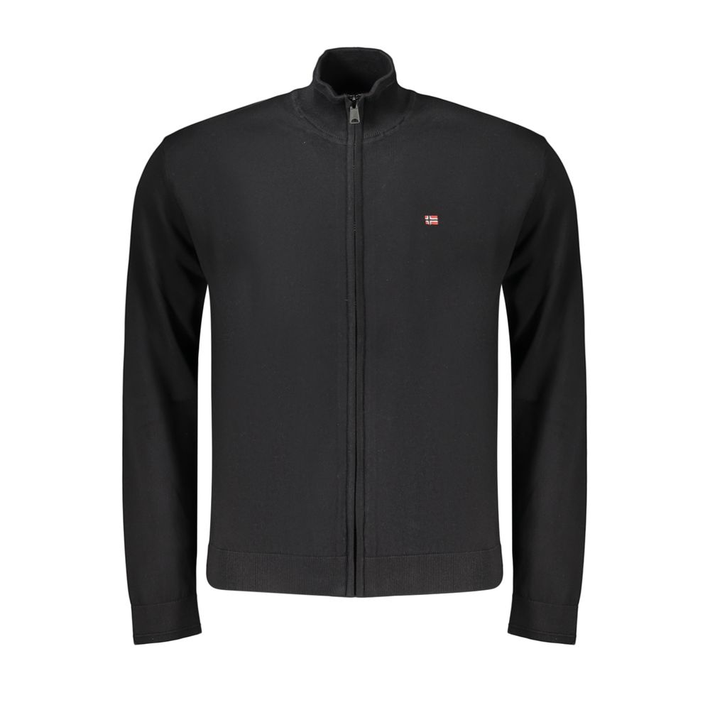 Napapijri Black Cotton Men's Sweater | Regal Royce
