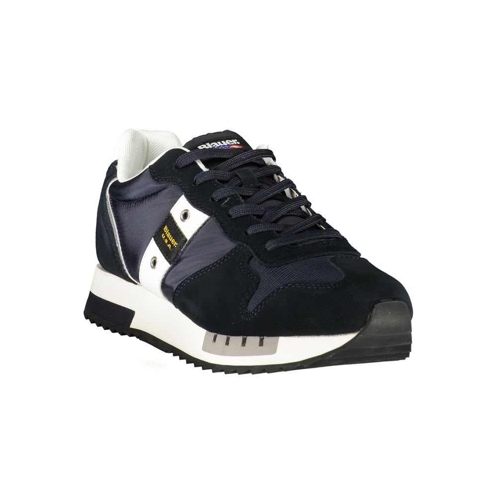 Blauer Blue Polyurethane Men's Sneaker | Regal Royce